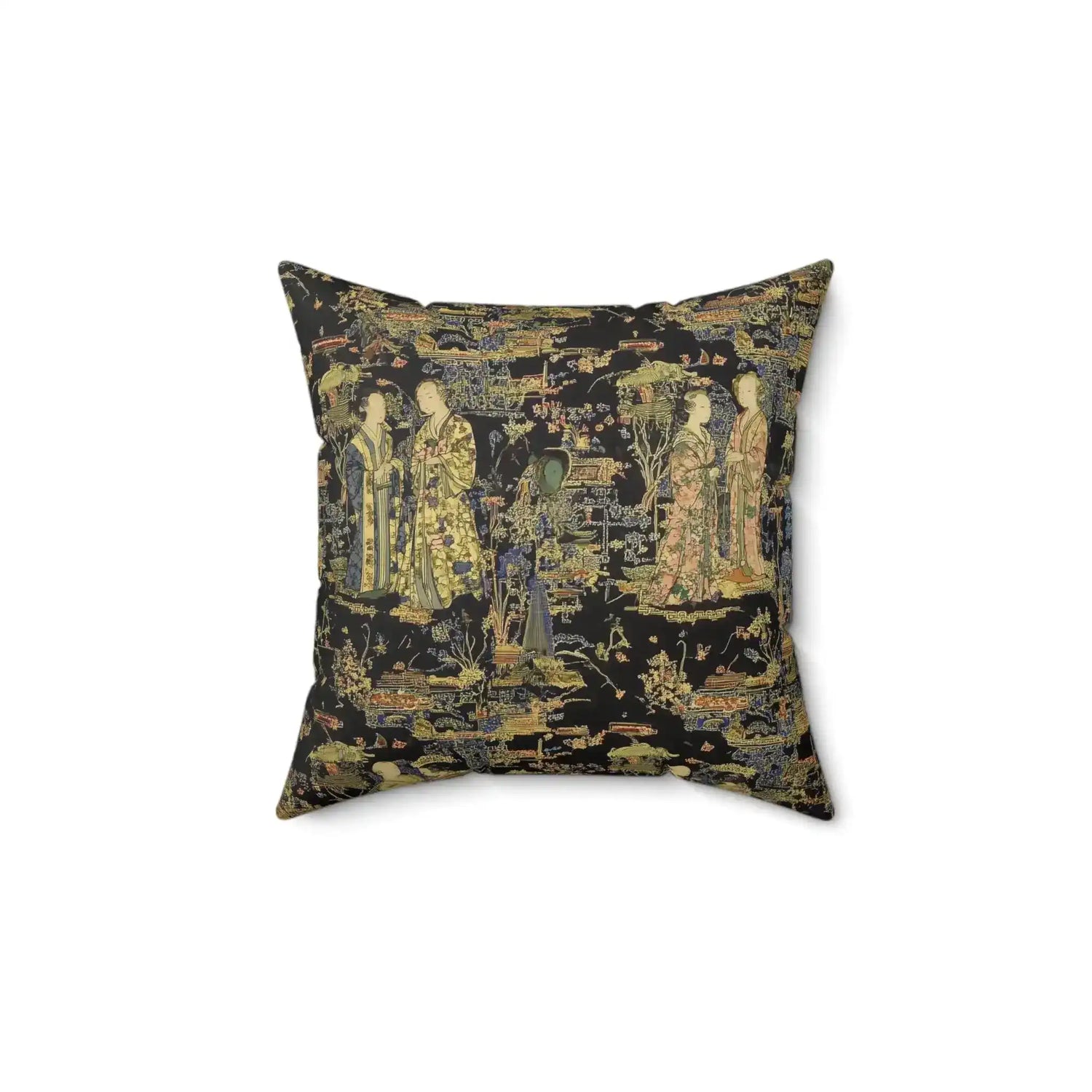 Imperial Garden Tapestry Throw Pillow