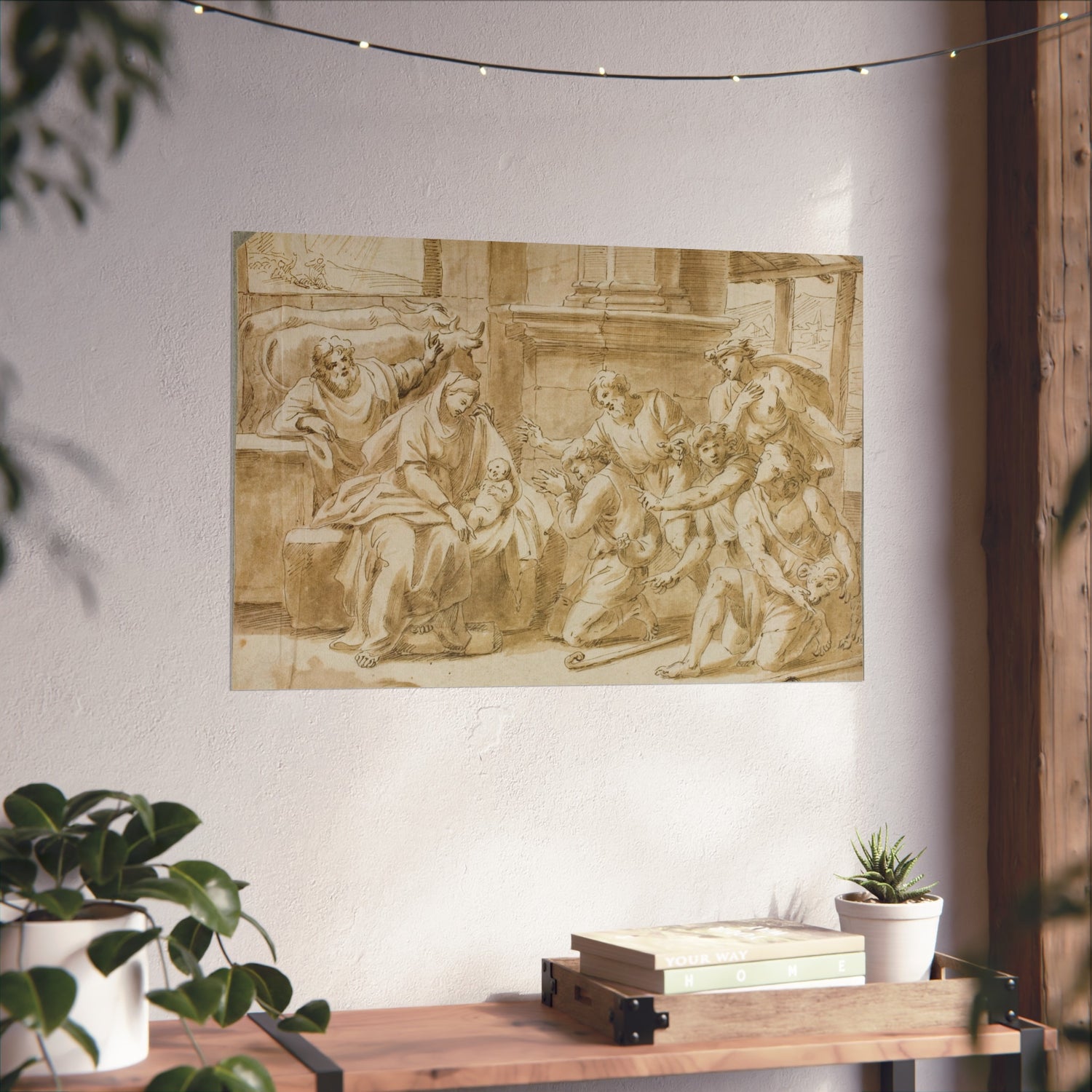 Adoration of the Shepherds - Nicolas Poussin Fine Art Poster