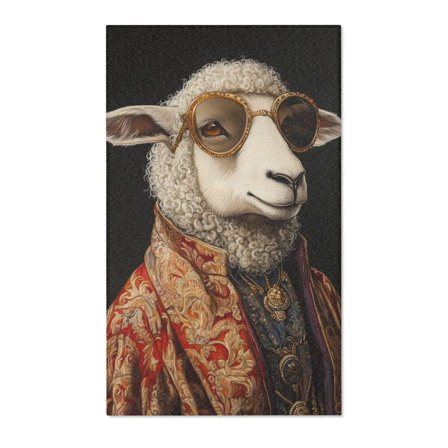 Lord of the Flock Regal Sheep Accent Rug