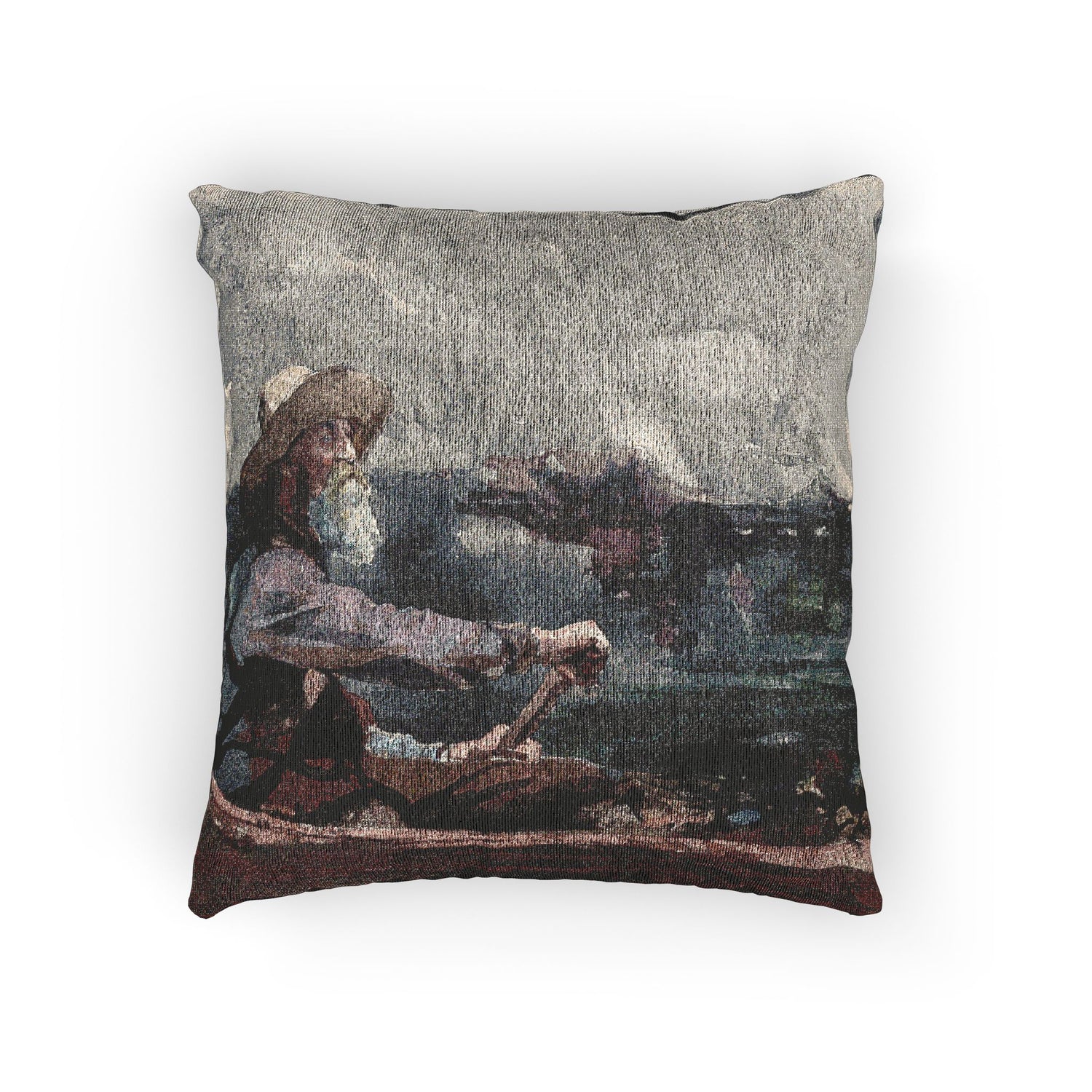 Winslow Homer - Adirondacks Guide | Woven Pillow