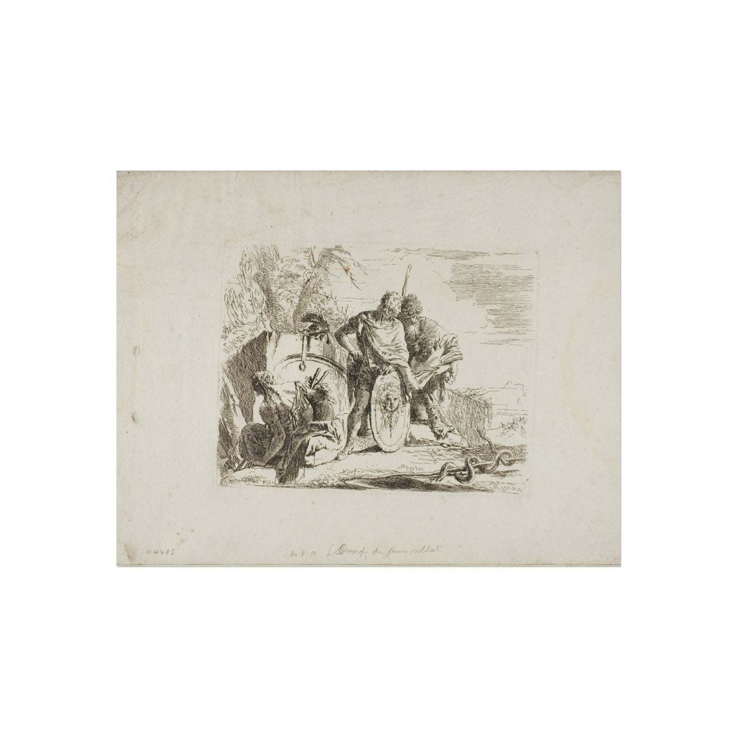 The Astrologer and the Young Soldier - Giovanni Battista Tiepolo Fine Art Poster