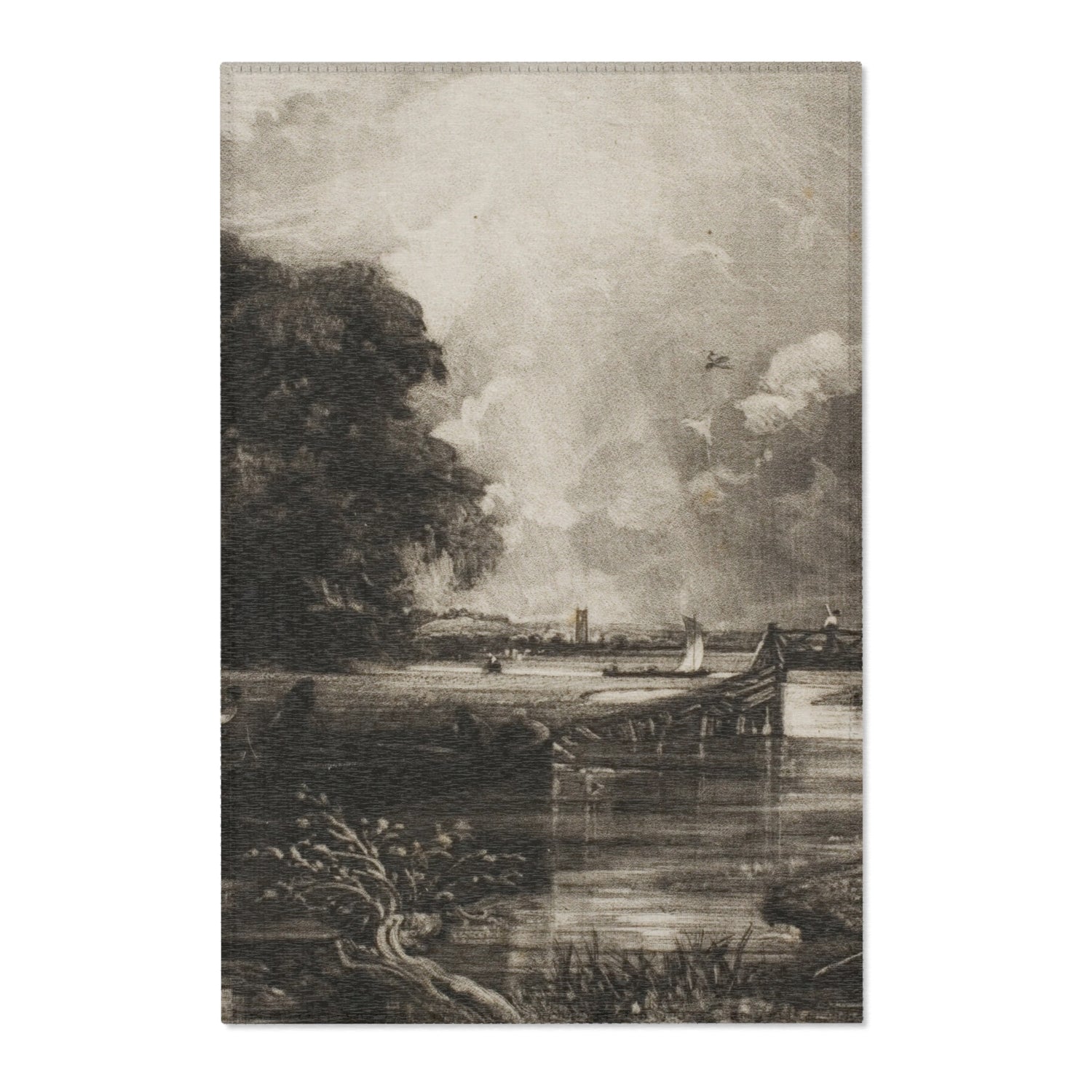 River Stour, Suffolk - David Lucas Area Rug