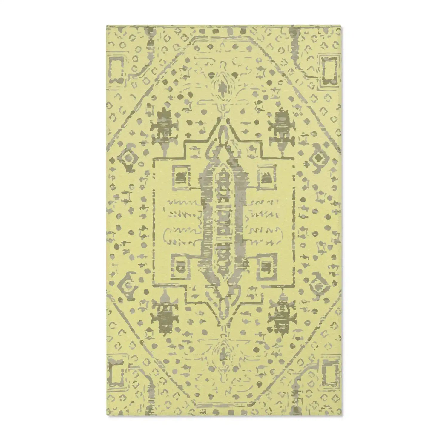 Boho Medallion Cream and Taupe Accent Rug