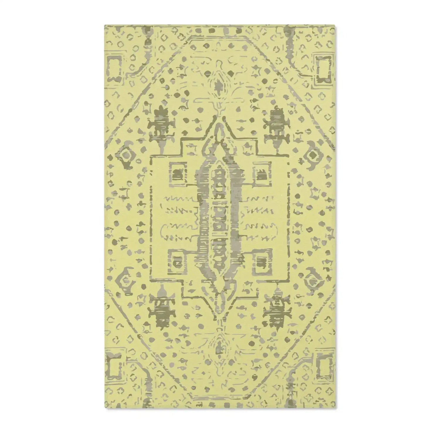 Boho Medallion Cream and Taupe Accent Rug