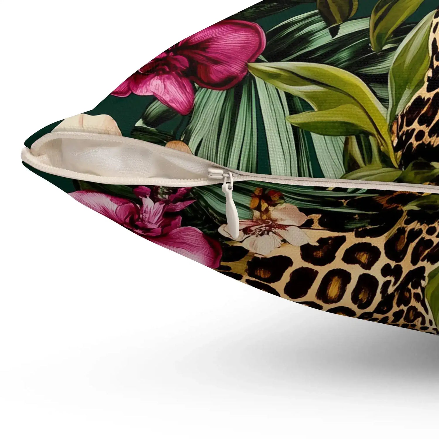 Jungle Majesty Leopard Throw Pillow