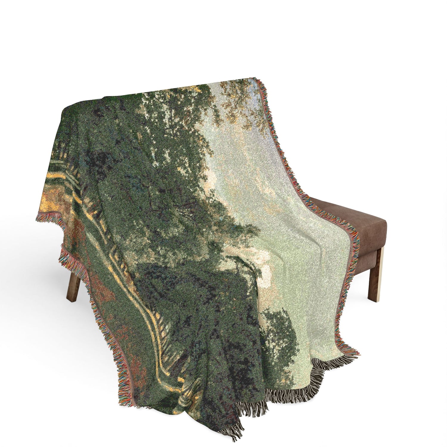 Prater Landscape Woven Throw Blanket