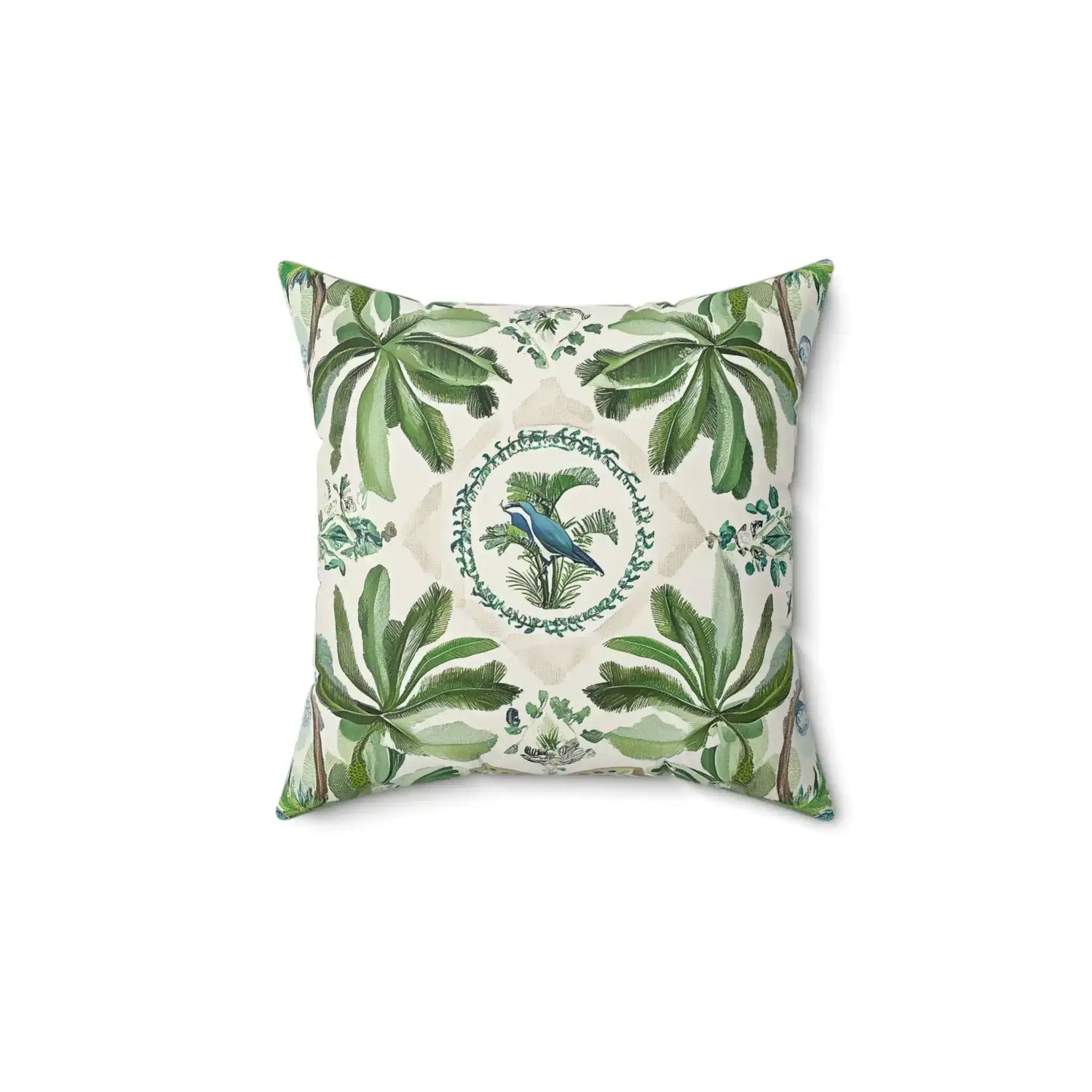 Jungle Canopy Bird Throw Pillow
