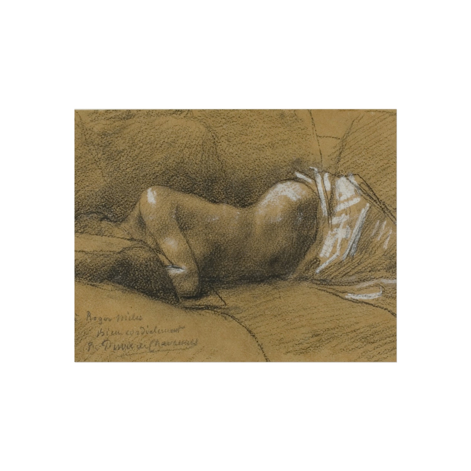 Pierre Puvis de Chavannes - Study of a Sleeping Woman | Fine Art Poster