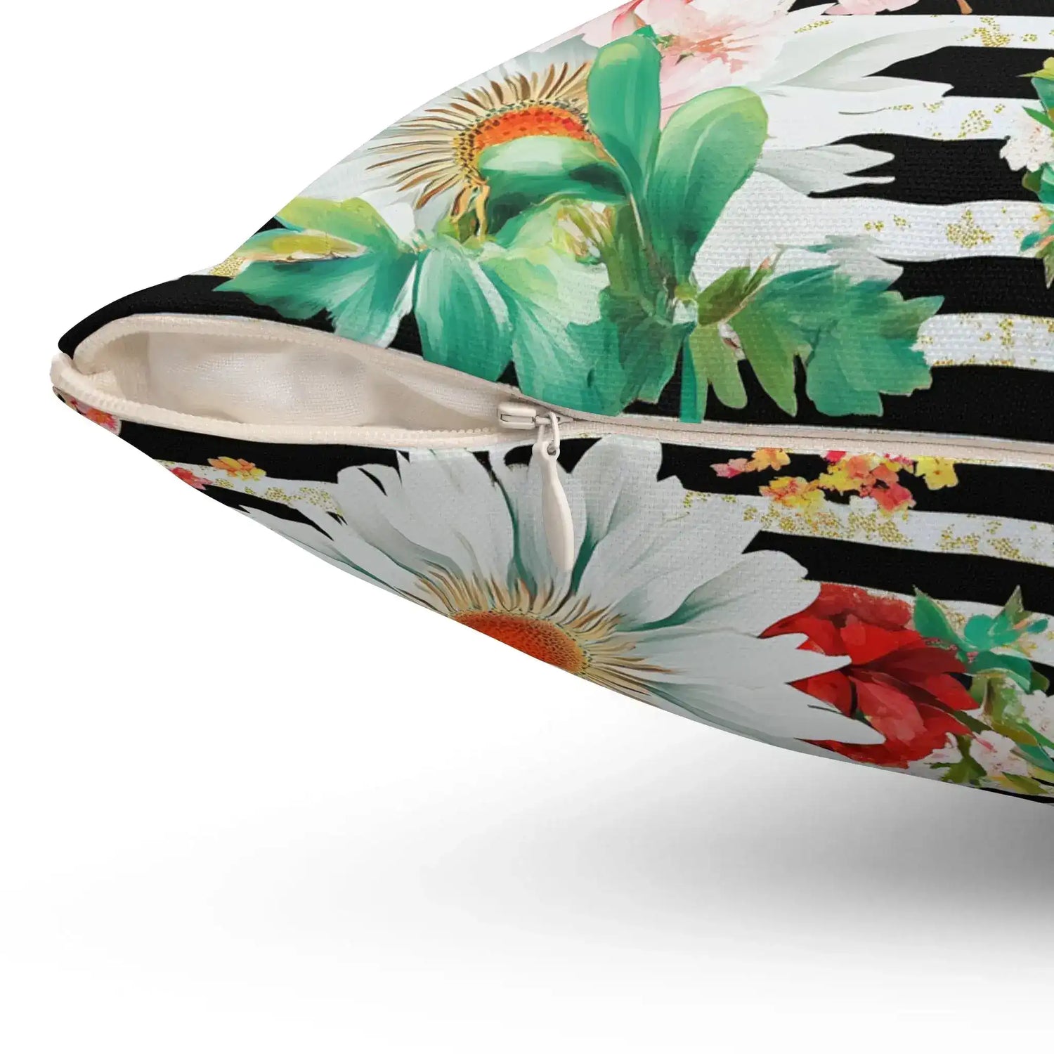 Floral Labyrinth Luxe Throw Pillow