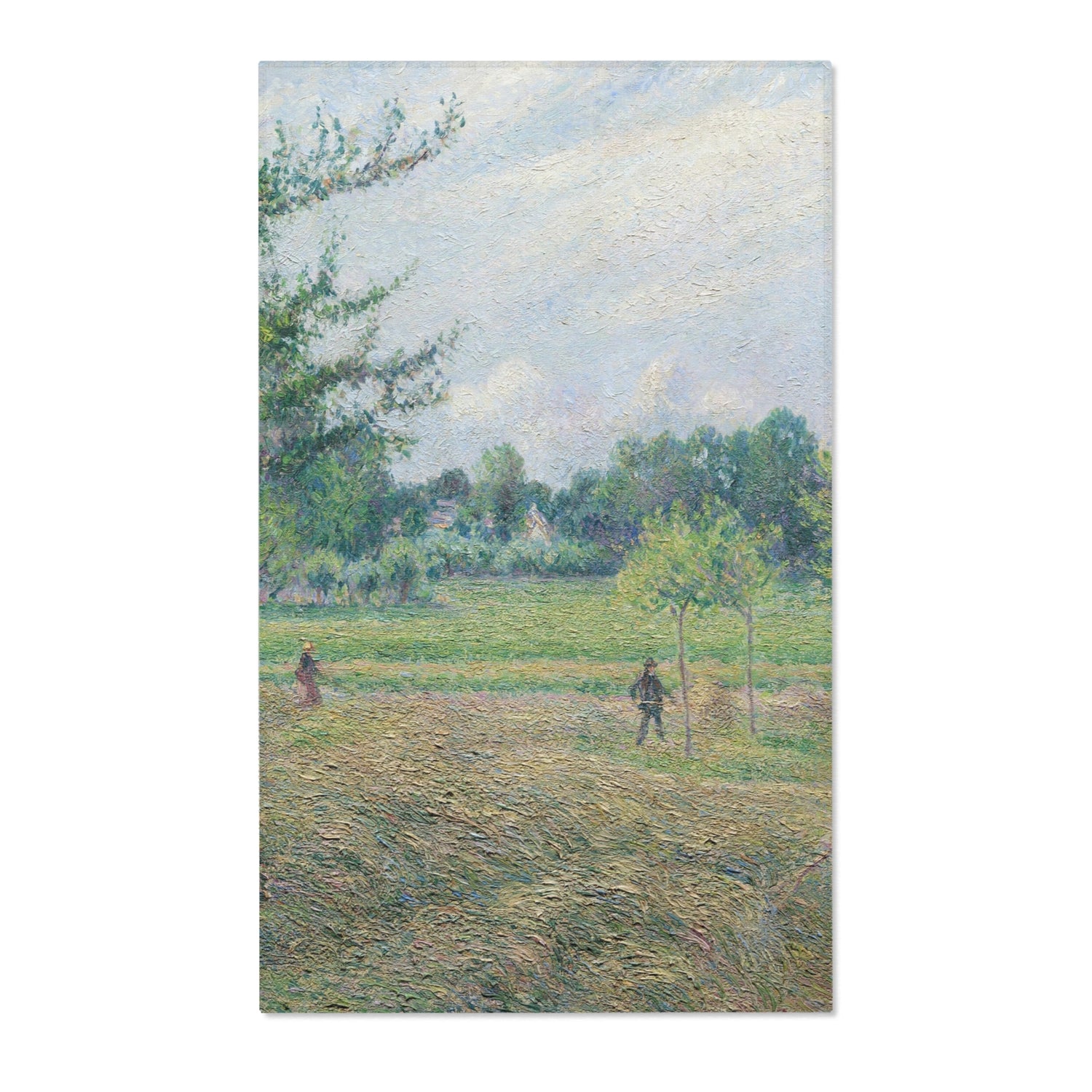 Haymaking at Éragny - Camille Pissarro Area Rug