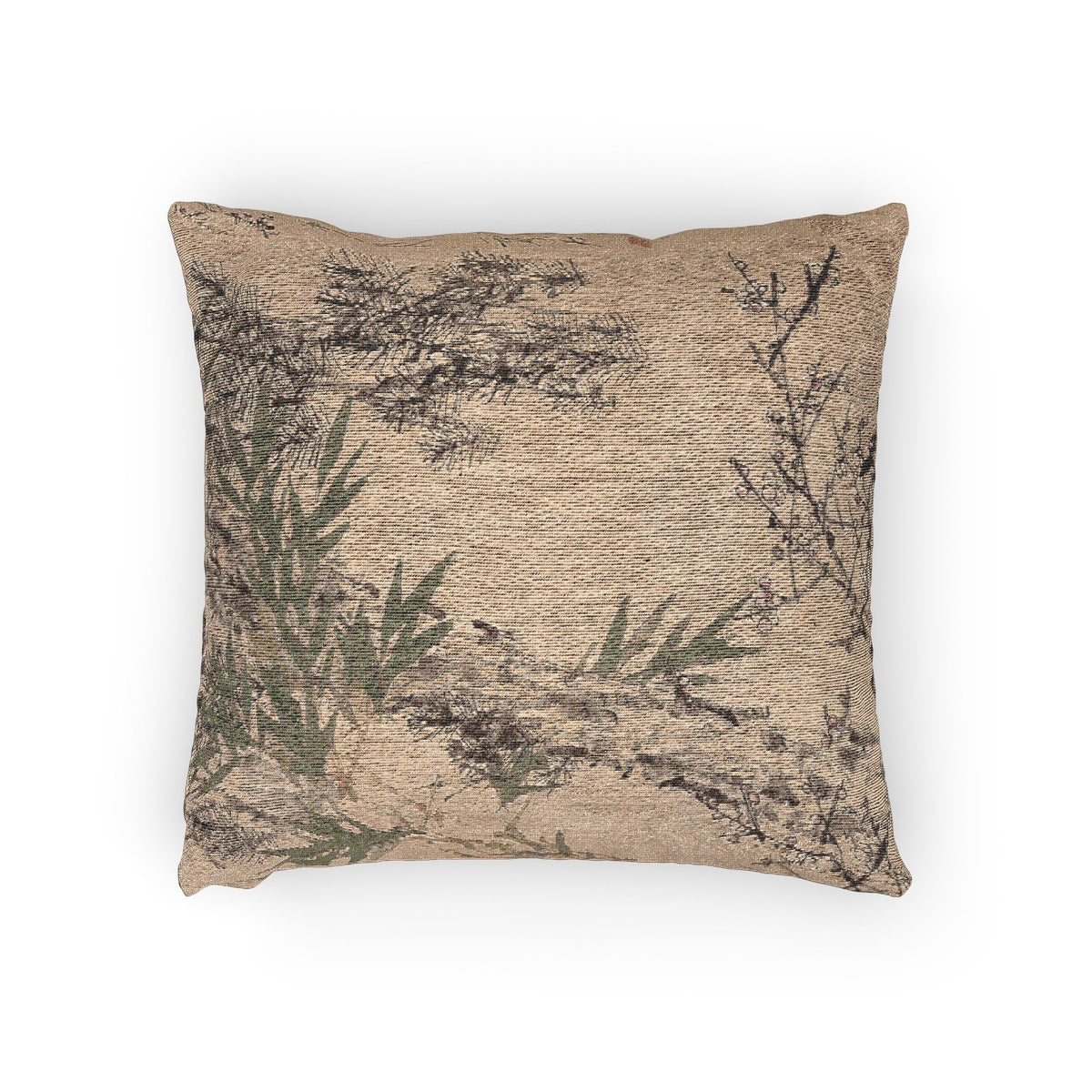 047_plum-pine-and-bamboo | Woven Pillow - MAIA HOMES