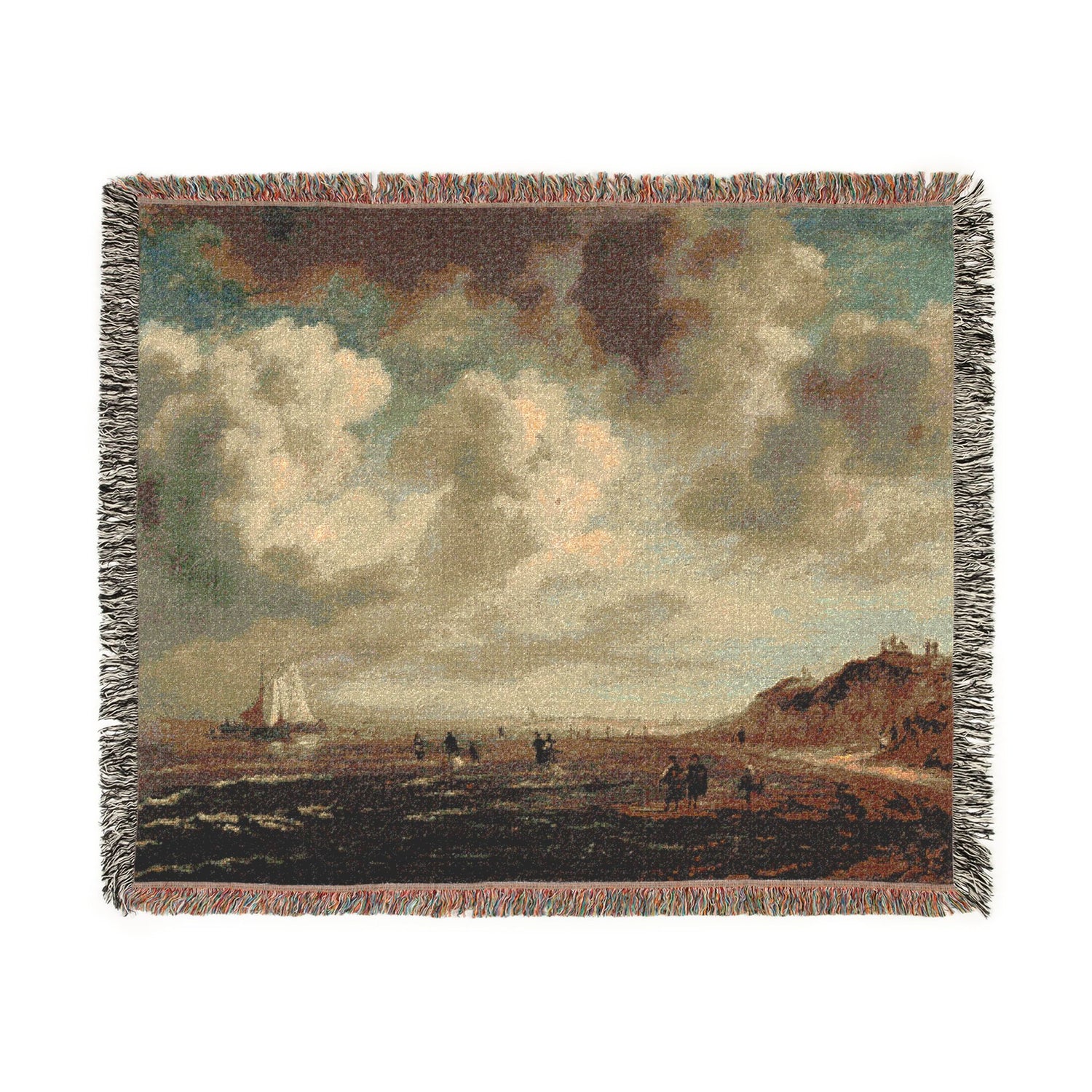 Beach View - Jacob van Ruisdael Tapestry Blanket