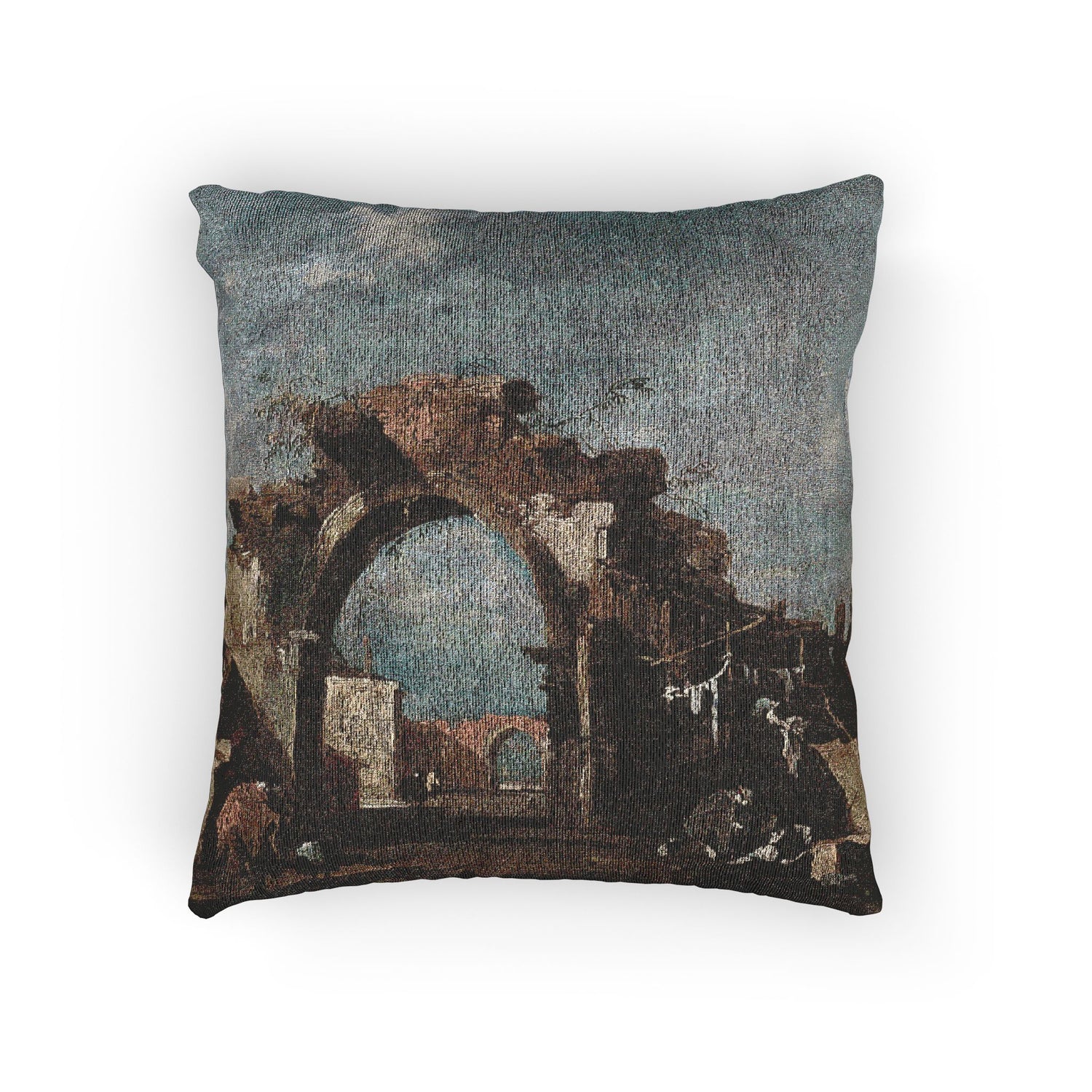 Ruined Archway - Francesco Guardi Pillow