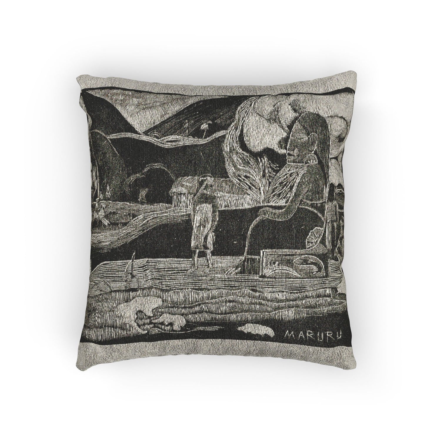 Paul Gauguin - Maruru (Offerings of Gratitude), from the Noa Noa Suite | Woven Pillow