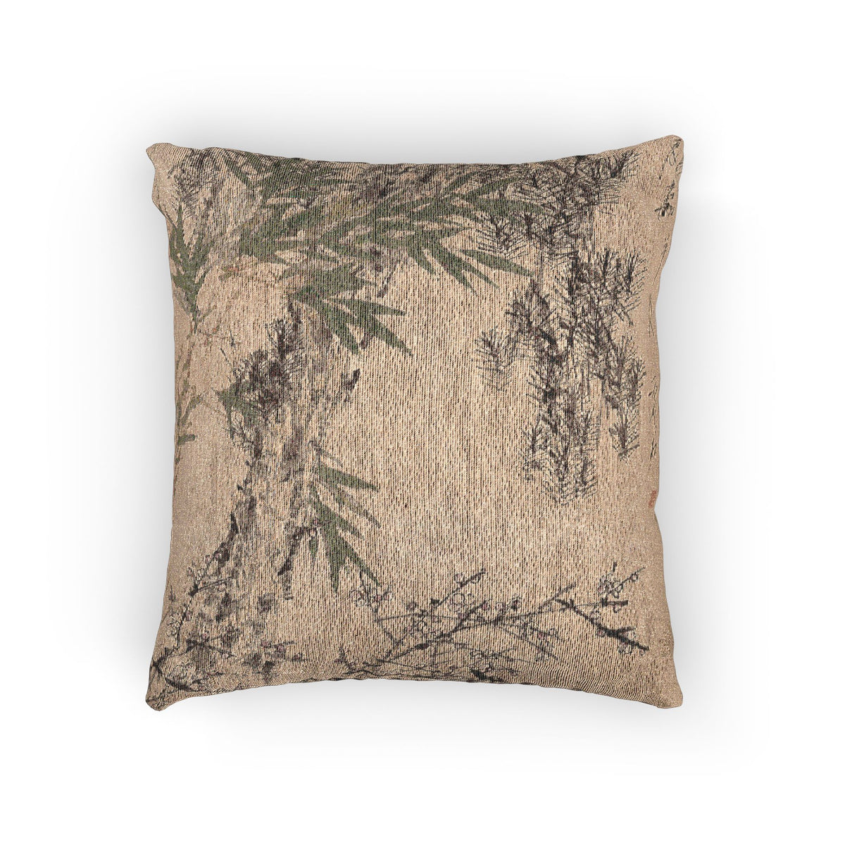047_plum-pine-and-bamboo | Woven Pillow - MAIA HOMES