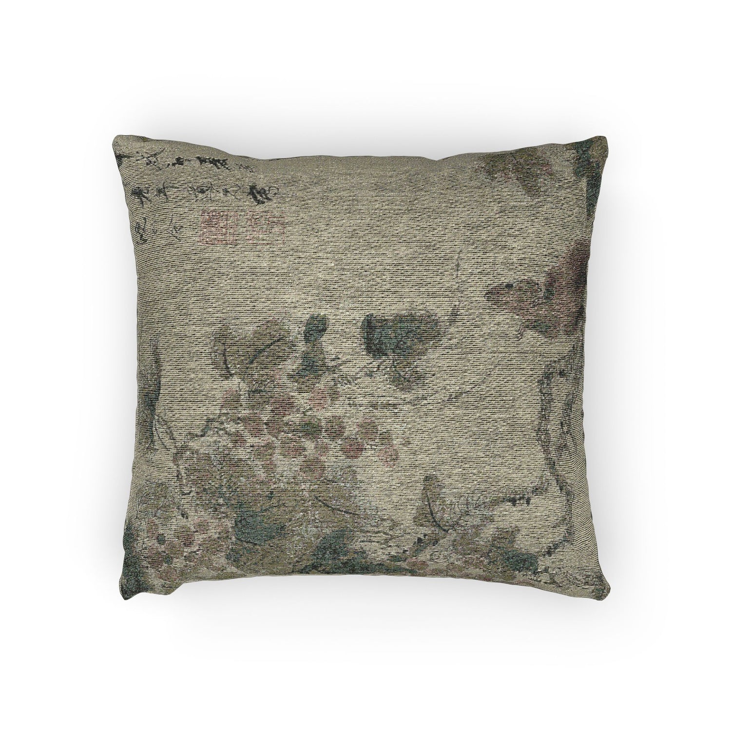 040_squirrel-and-grapes | Woven Pillow - MAIA HOMES