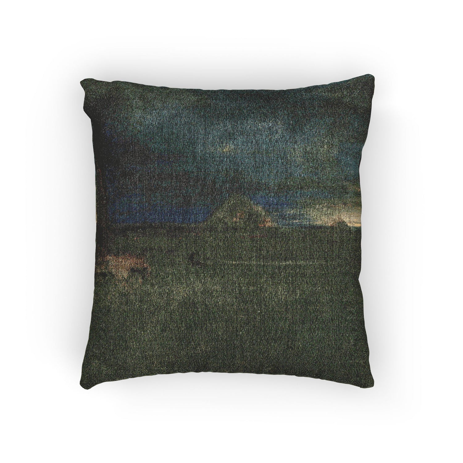 George Inness - The Lonely Farm, Nantucket | Woven Pillow