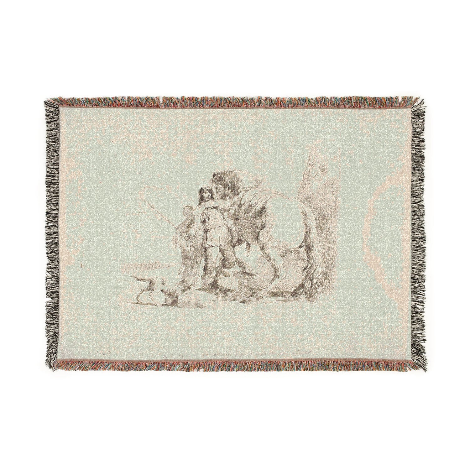 The Rider Standing by His Horse - Giovanni Battista Tiepolo Tapestry Blanket