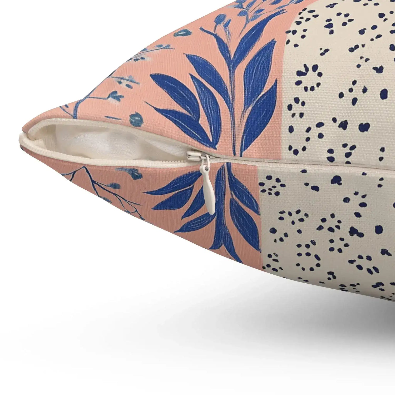 Crowned Floral Portrait Throw Pillow