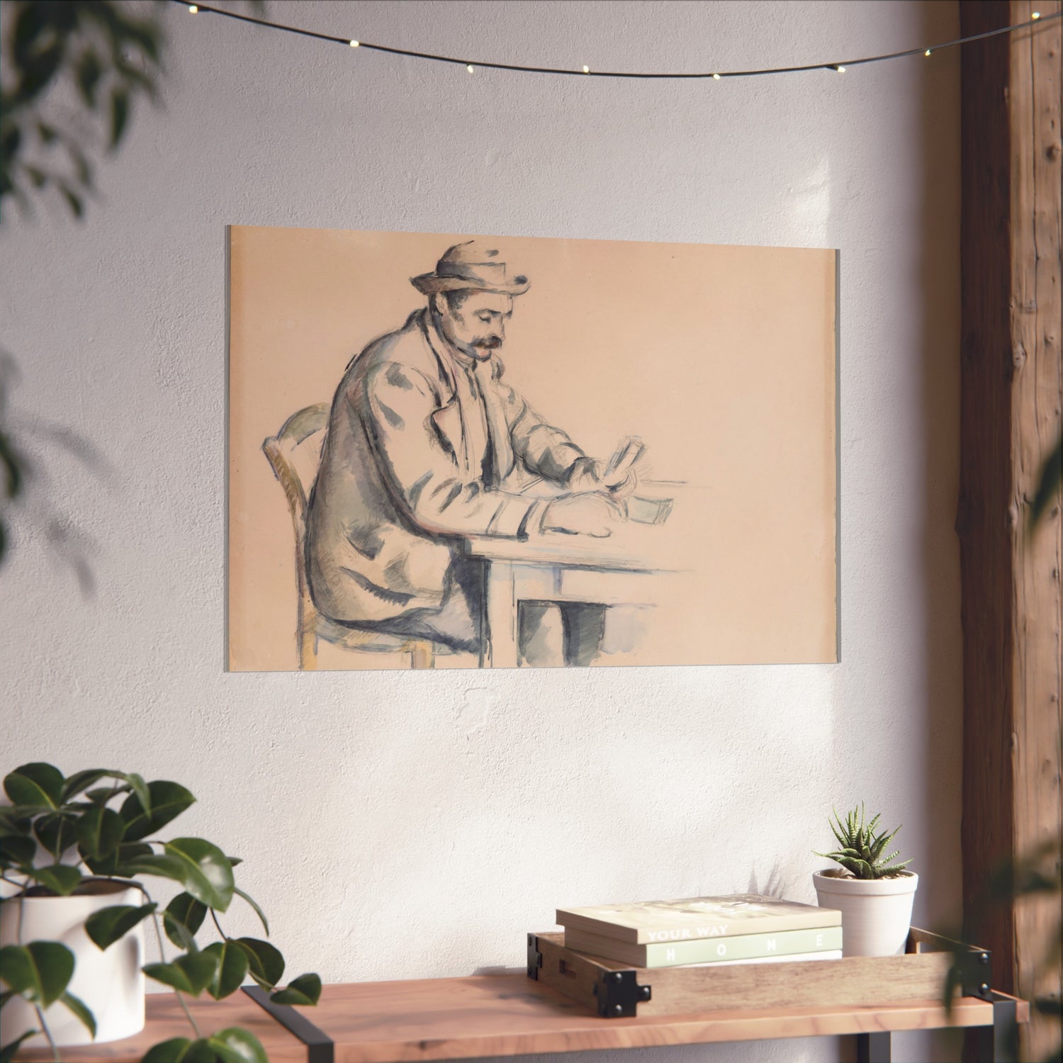 A Study for the Card Players - Paul Cezanne Fine Art Poster