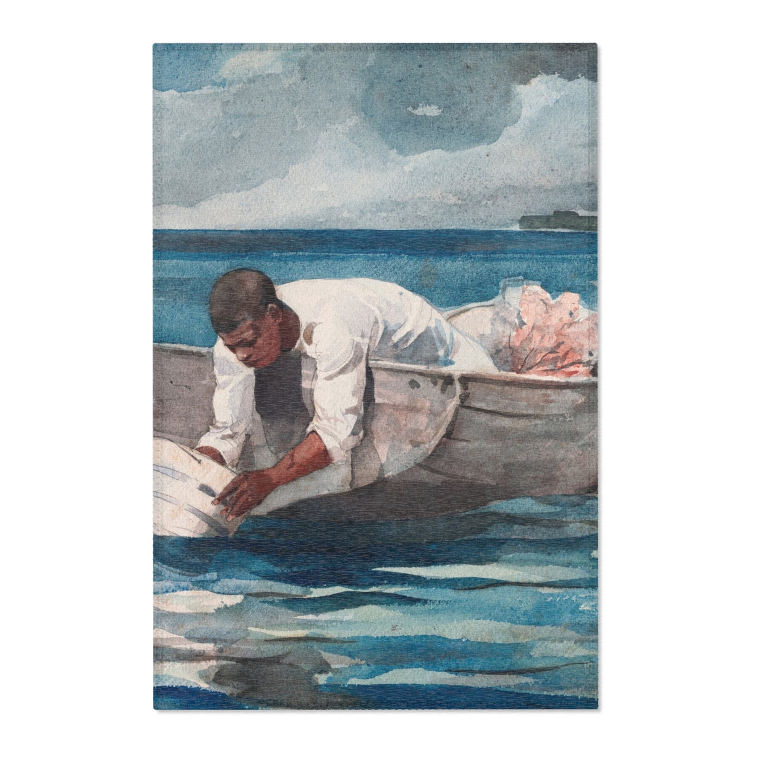 The Water Fan - Winslow Homer Area Rug