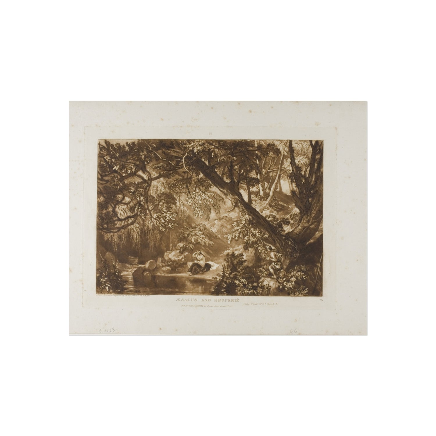 Aesacus and Hesperie - Joseph Mallord William Turner Fine Art Poster