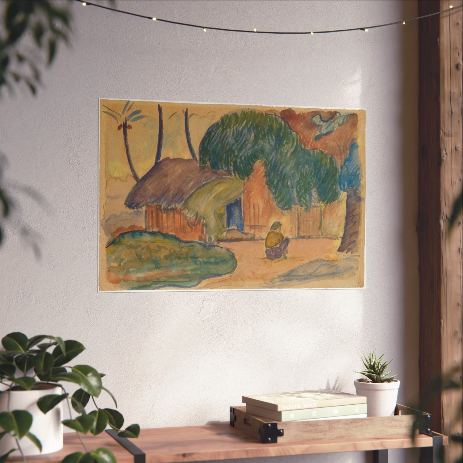 Tahitian Hut - Paul Gauguin Fine Art Poster