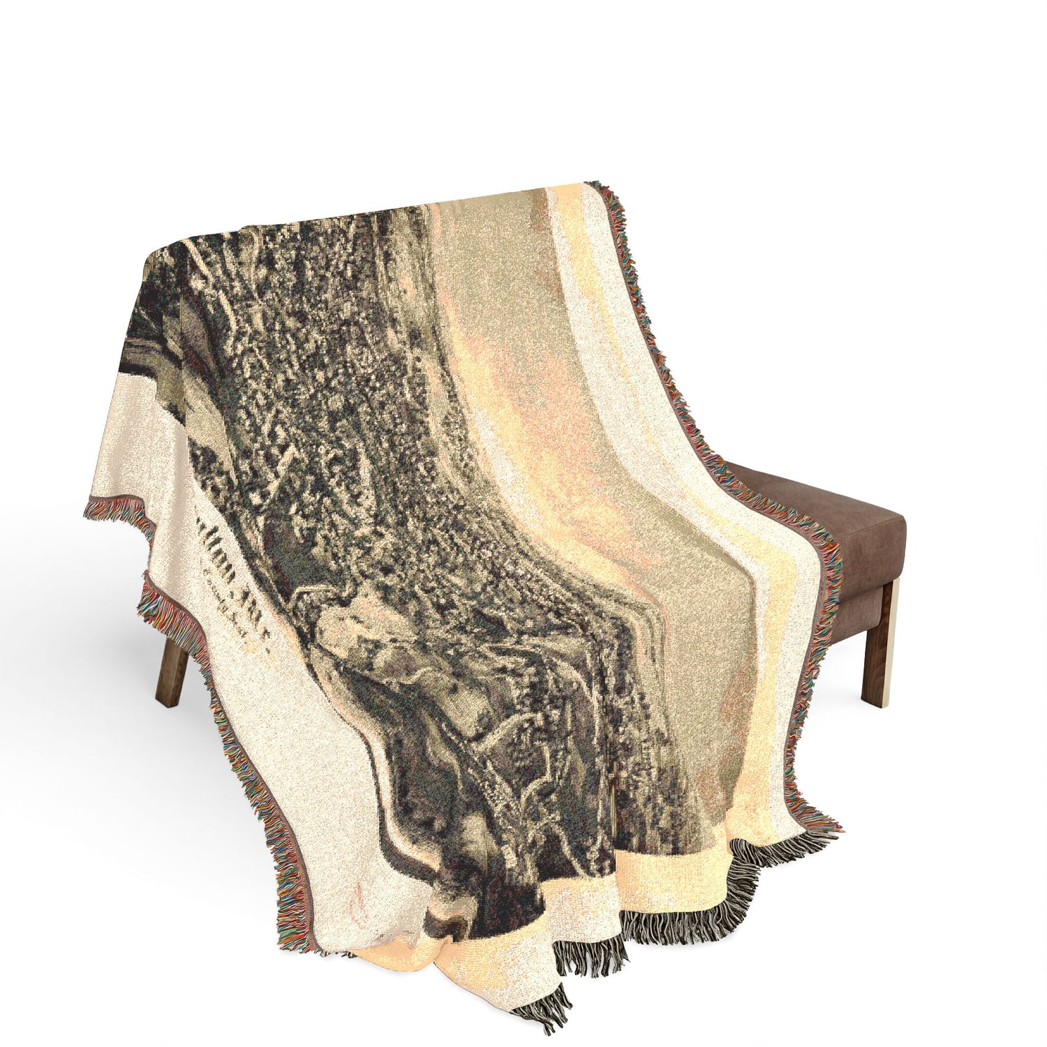 Houlton, Me. Aroostook County seat Woven Throw Blanket
