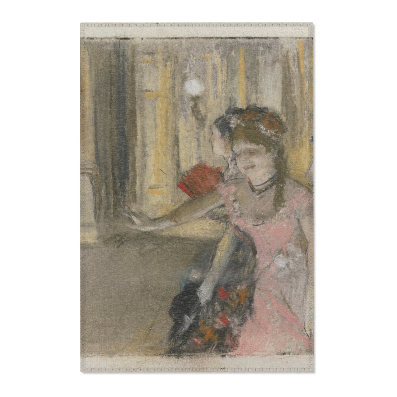 Singers on the Stage - Hilaire Germain Edgar Degas Area Rug