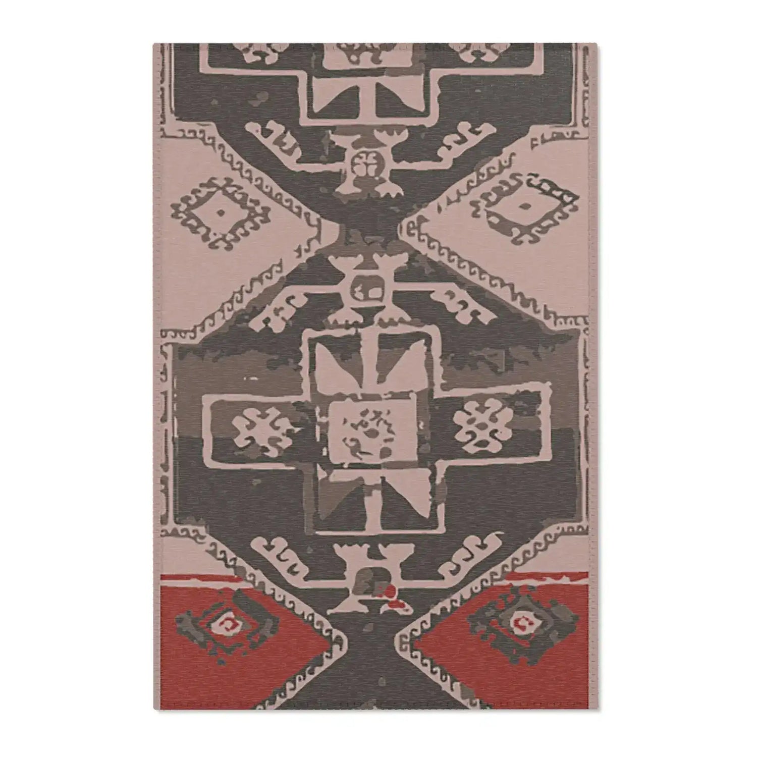 Geometric Tribal Medallion Accent Rug