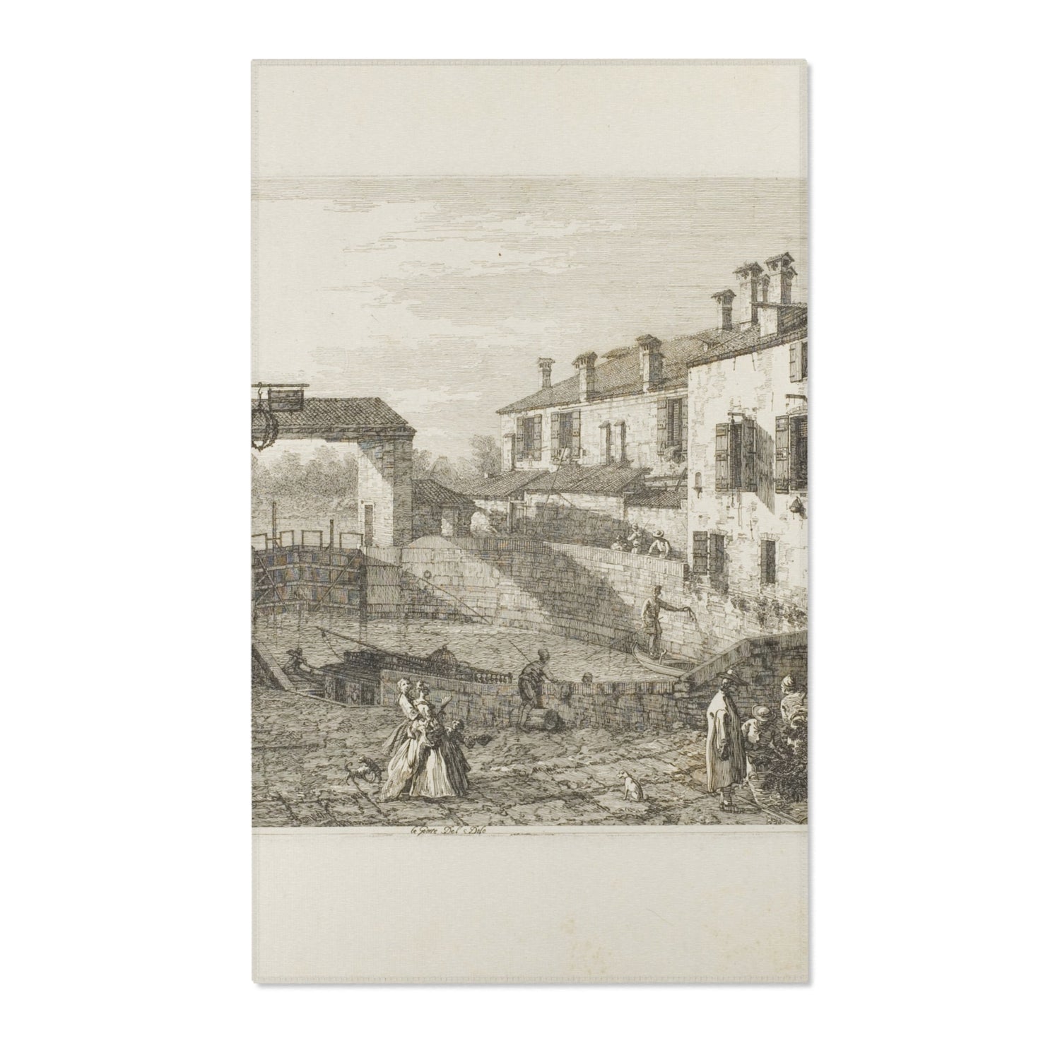 Le Porte del Dolo - Canaletto Area Rug