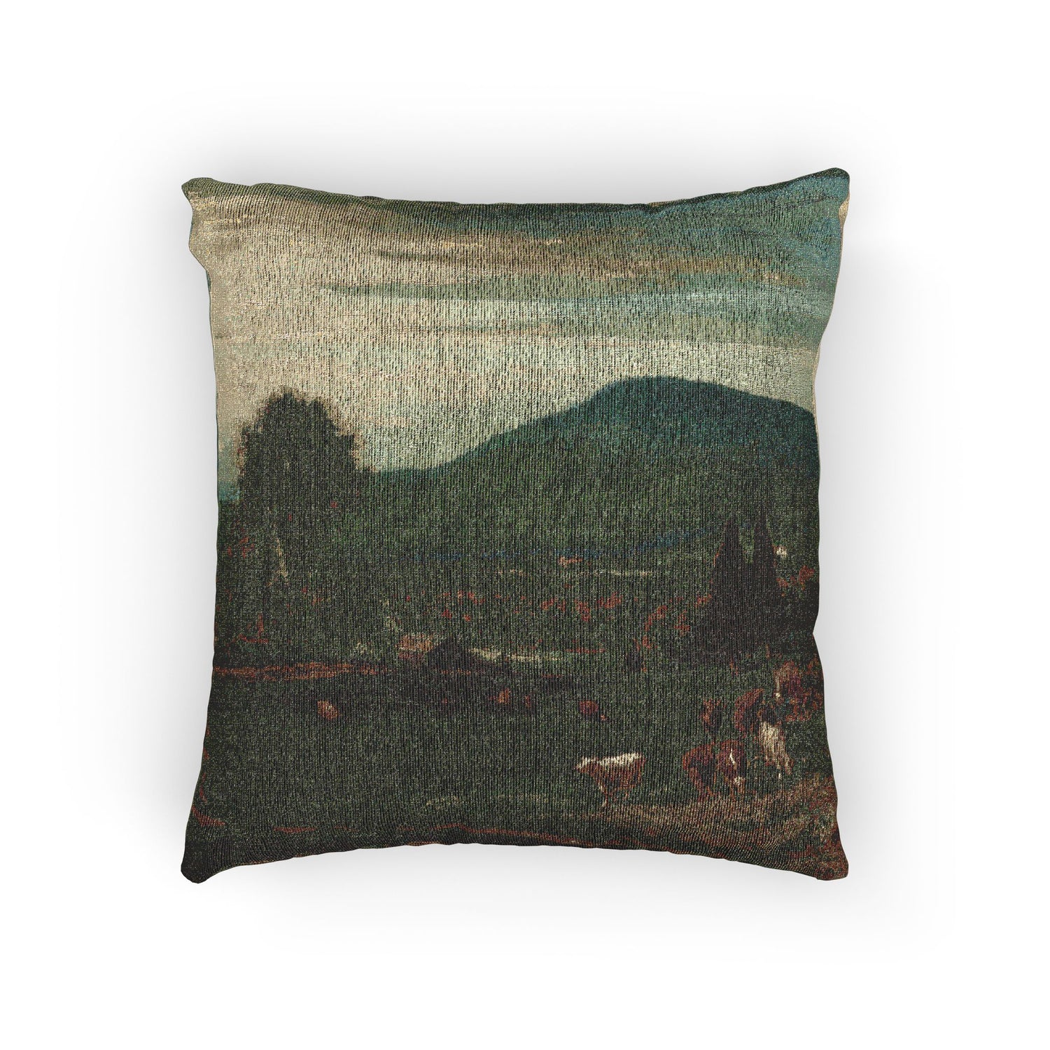 George Inness - Summer in the Catskills | Woven Pillow