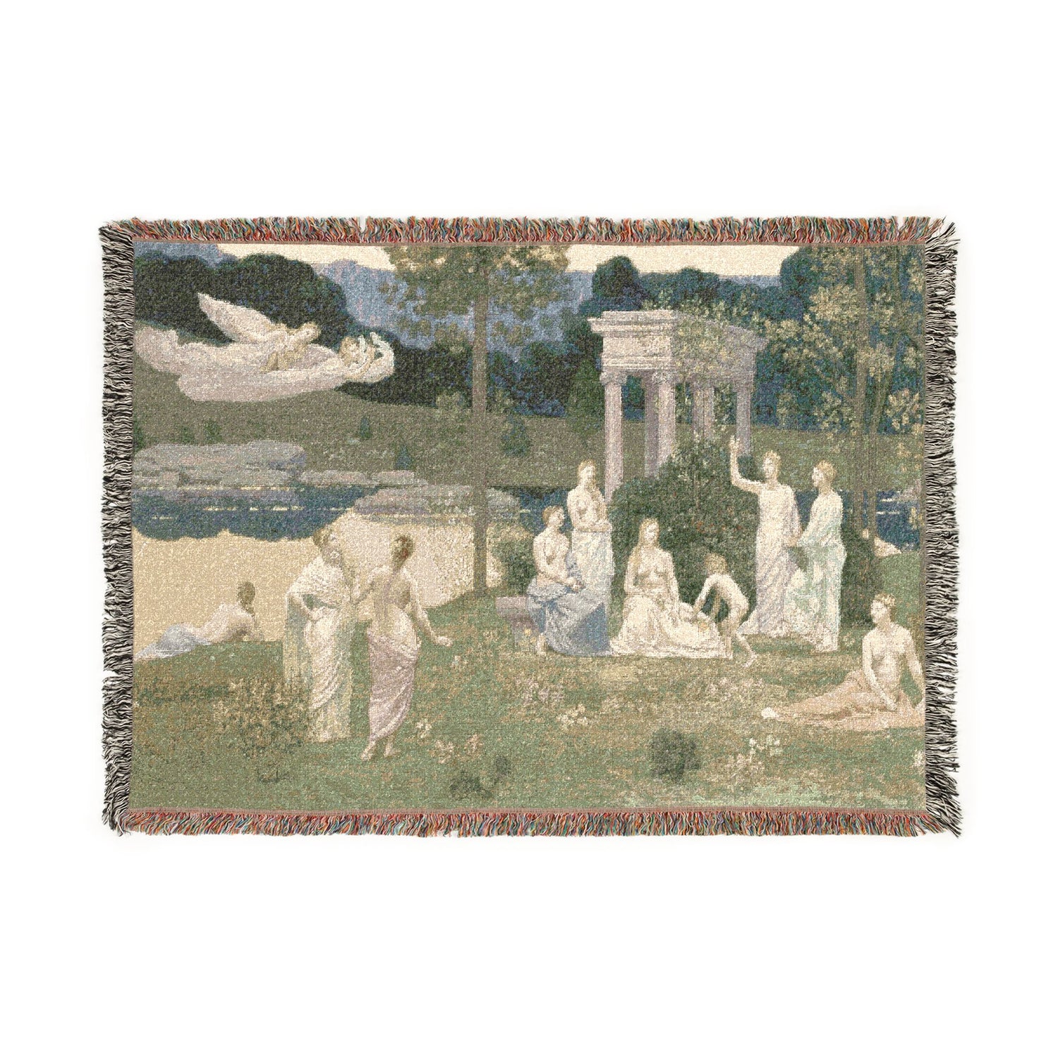The Sacred Grove, Beloved of the Arts and the Muses - Pierre Puvis de Chavannes Tapestry Blanket