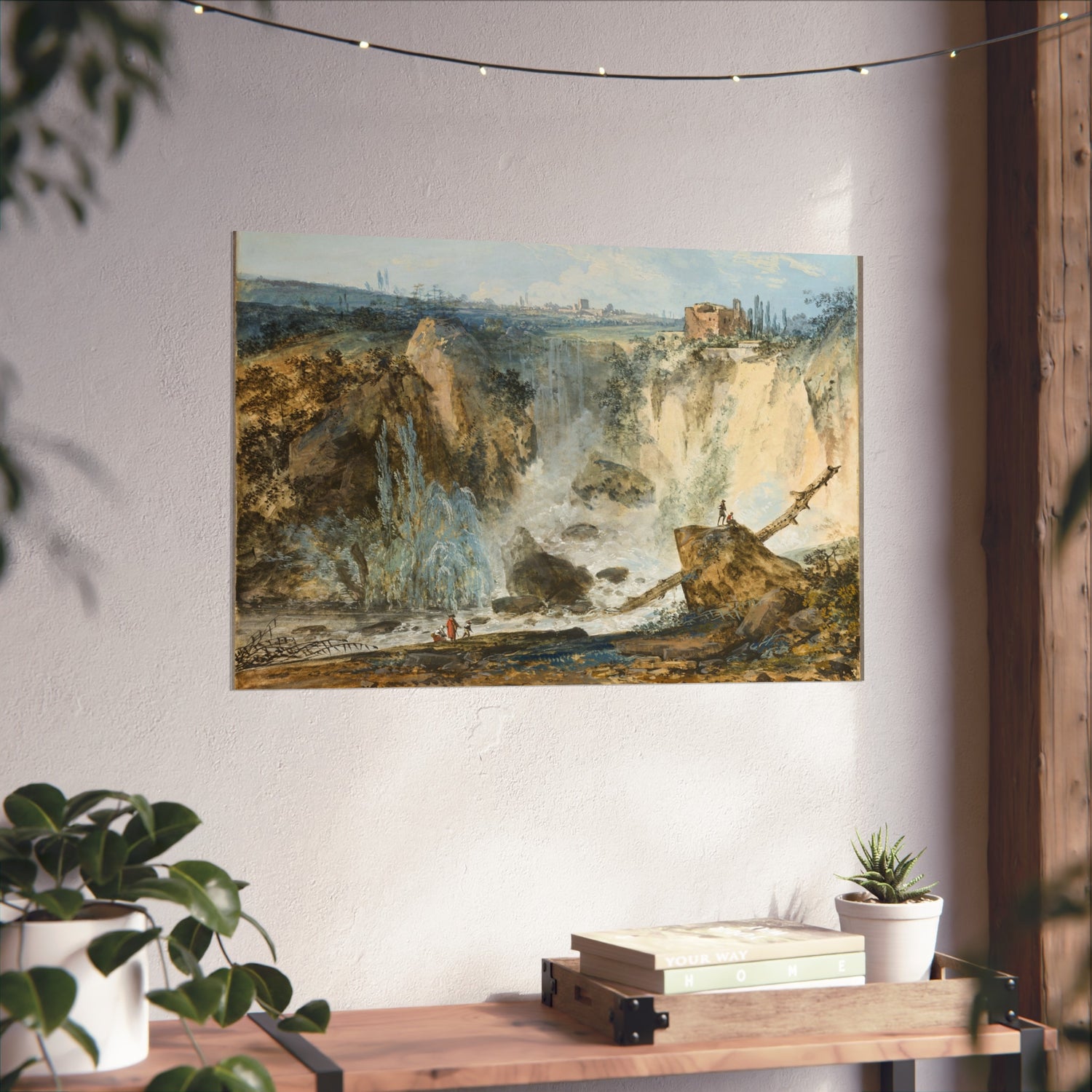 Waterfall - Louis Gabriel Moreau Fine Art Poster