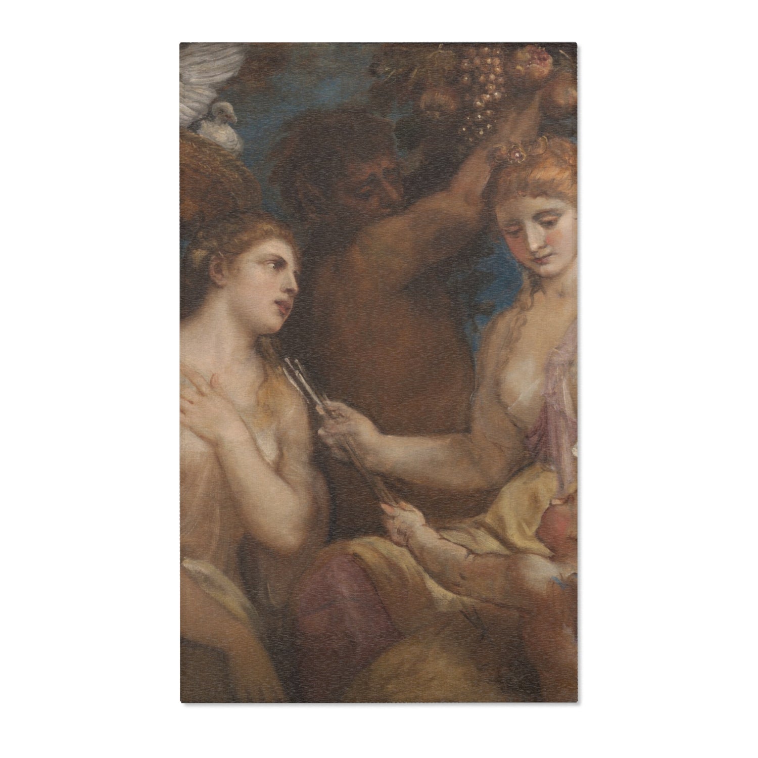 Allegory of Venus and Cupid - Titian Area Rug