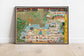 1942 Carmel by the Sea Map Print| Art History 