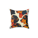 Dapper Dachshund Parade Pillow