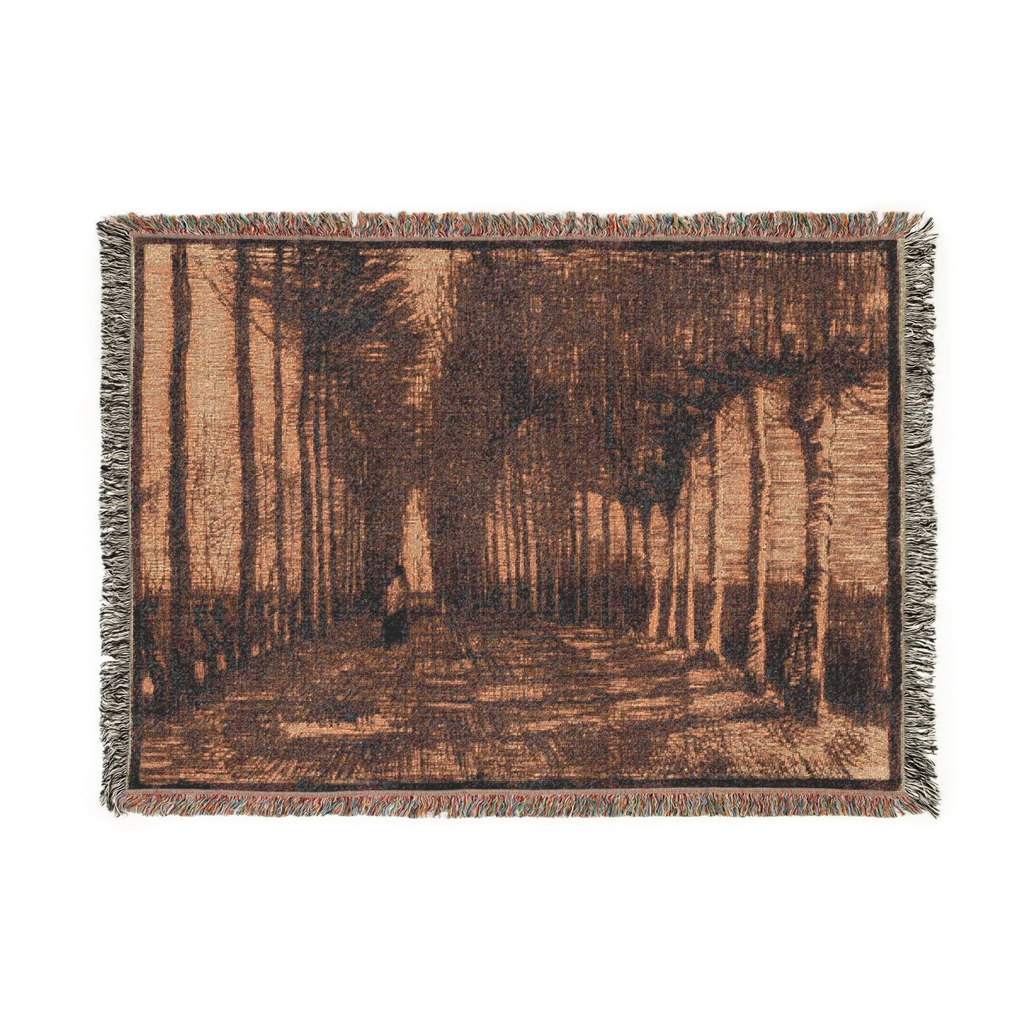 Avenue of Pollard Birches and Poplars - Vincent van Gogh Tapestry Blanket