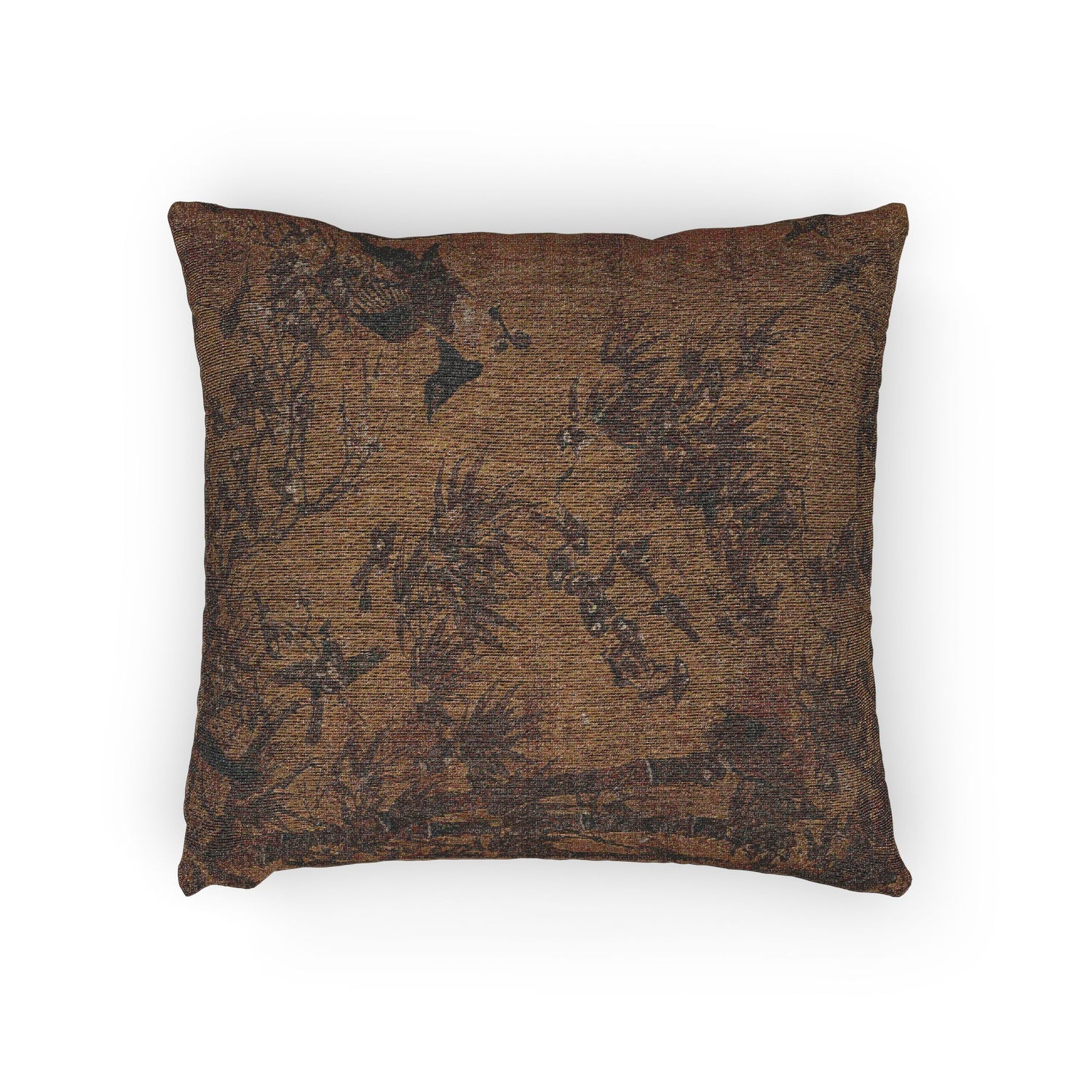 065_a-hundred-birds-and-the-three-friends | Woven Pillow - MAIA HOMES