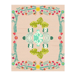 Floral Monstera Staffordshire Hand Tufted Rug - Champagne Glory