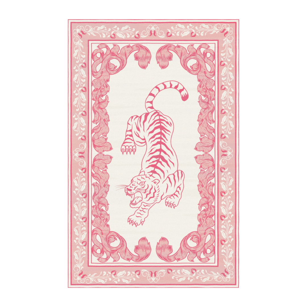 Elevate your living space with the enchanting allure of the Prowess in Pink Garden Hand-Tufted Rug. This rug is a masterpiece of craftsmanship, featuring a captivating design inspired by a flourishing garden in shades of pink. 