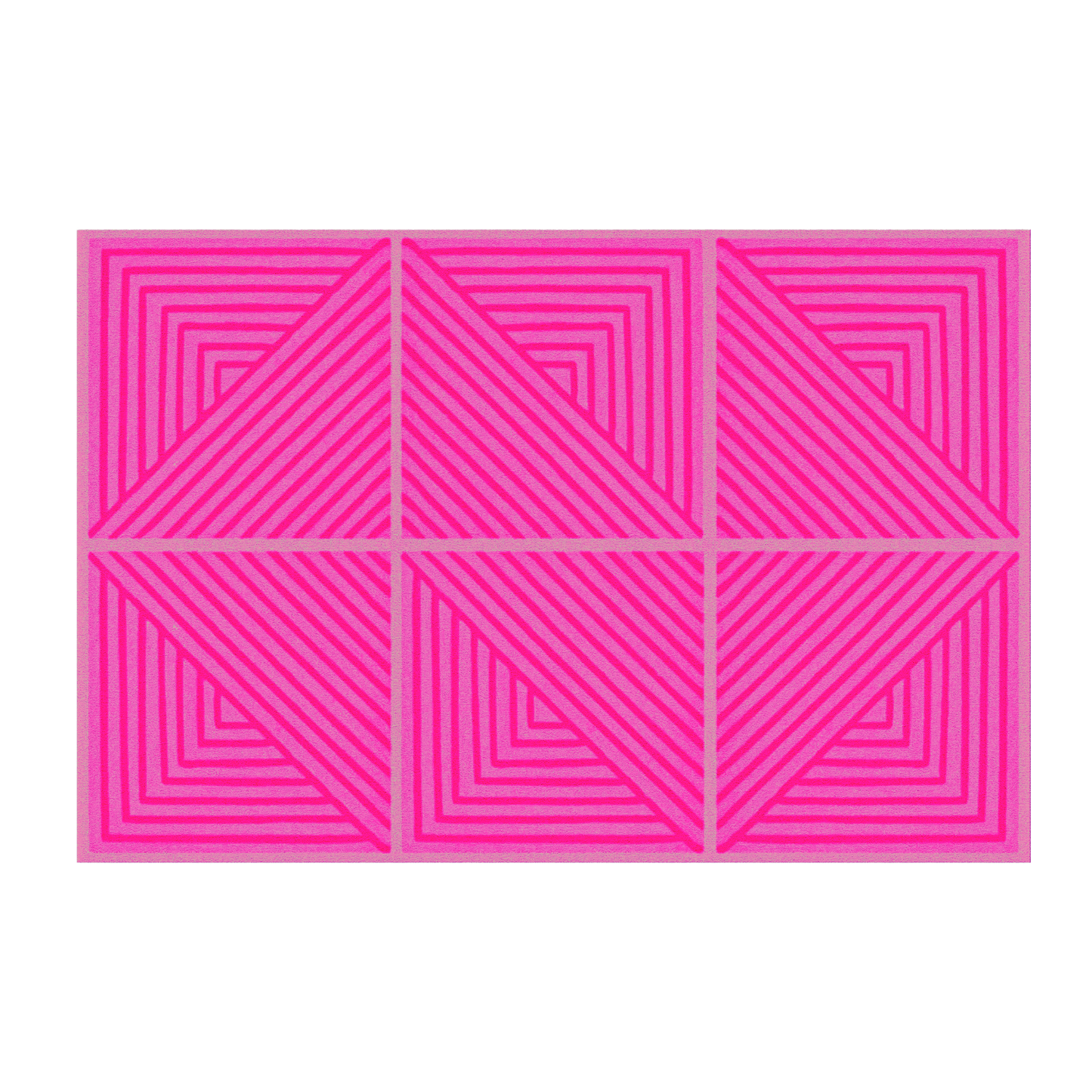 The Contemporary Hot Pink Geometric Hand Tufted Wool Rug is a vibrant and stylish addition to your home decor. Hand-tufted with precision and care, this rug features a modern geometric design in a bold hot pink color.