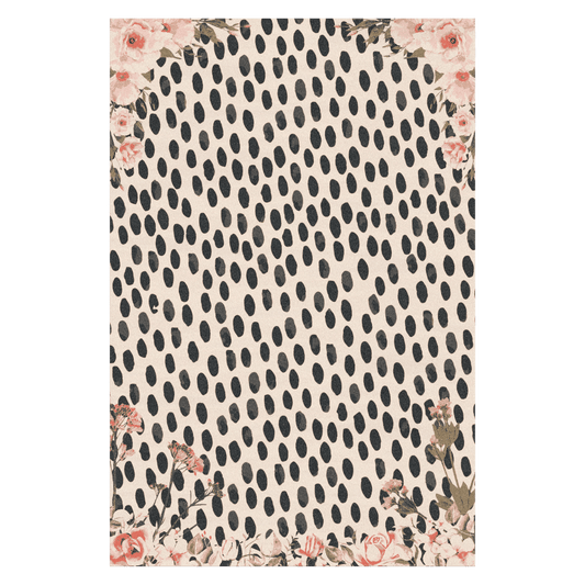 Pastel Pink Floral Animal Print Hand Tufted Rug" - Infuse your space with whimsical charm using this hand-tufted rug, boasting a delightful blend of pastel pink florals and animal prints. Meticulously crafted, it adds a playful yet elegant touch to any room, creating a unique focal point that sparks conversation and captivates the senses. Perfect for those who adore both floral motifs and animal-inspired designs, it brings a sense of joy and creativity to your decor.