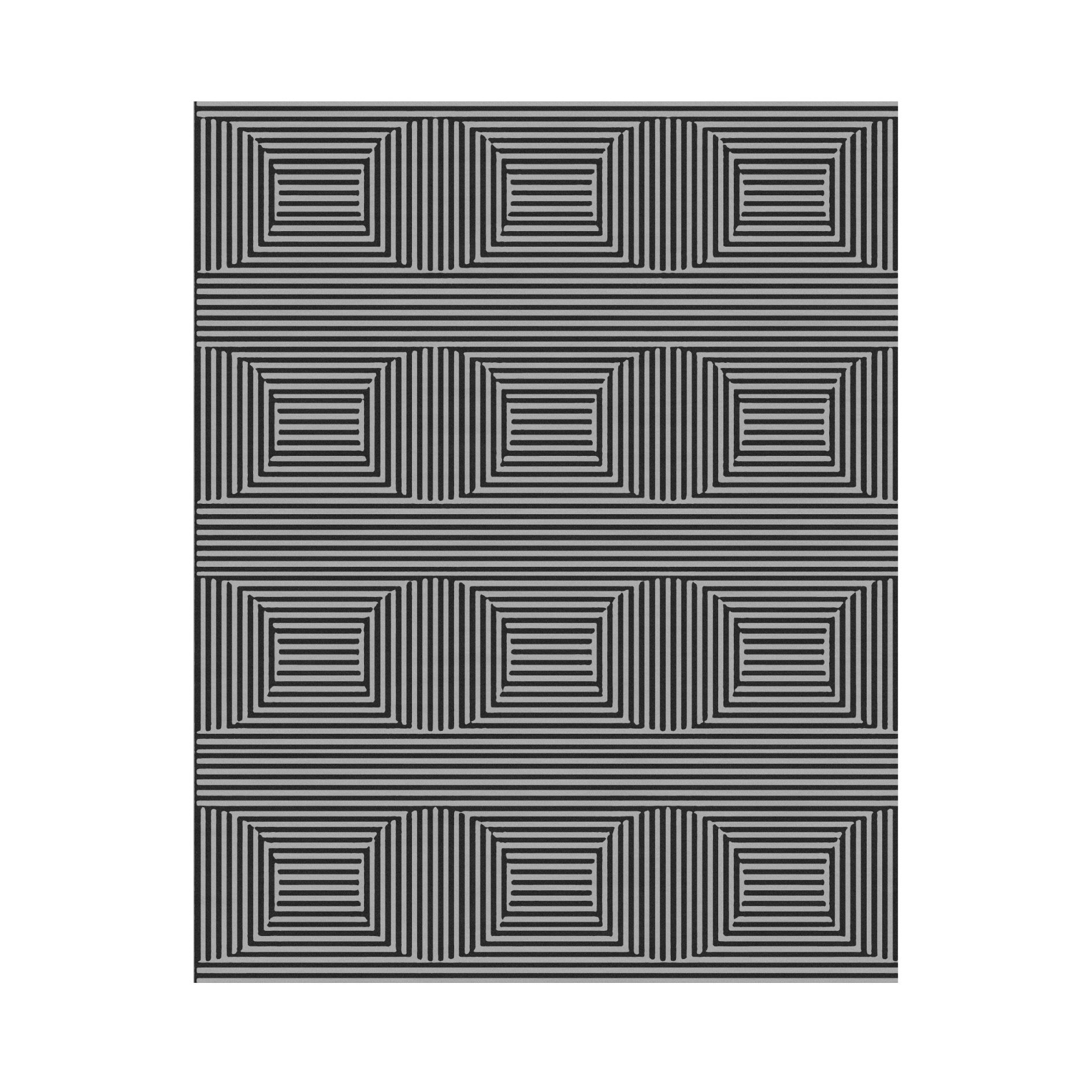 Contemporary Eclipse Illusion Hand Tufted Wool Rug