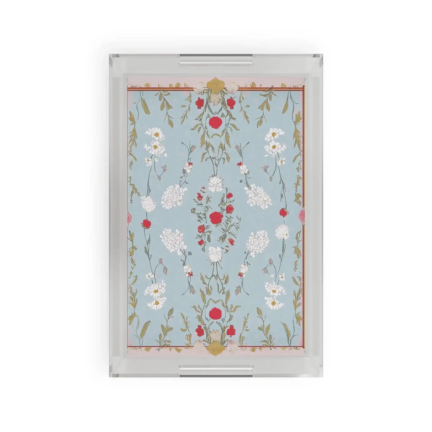 Vintage Rose Tapestry Serving Tray