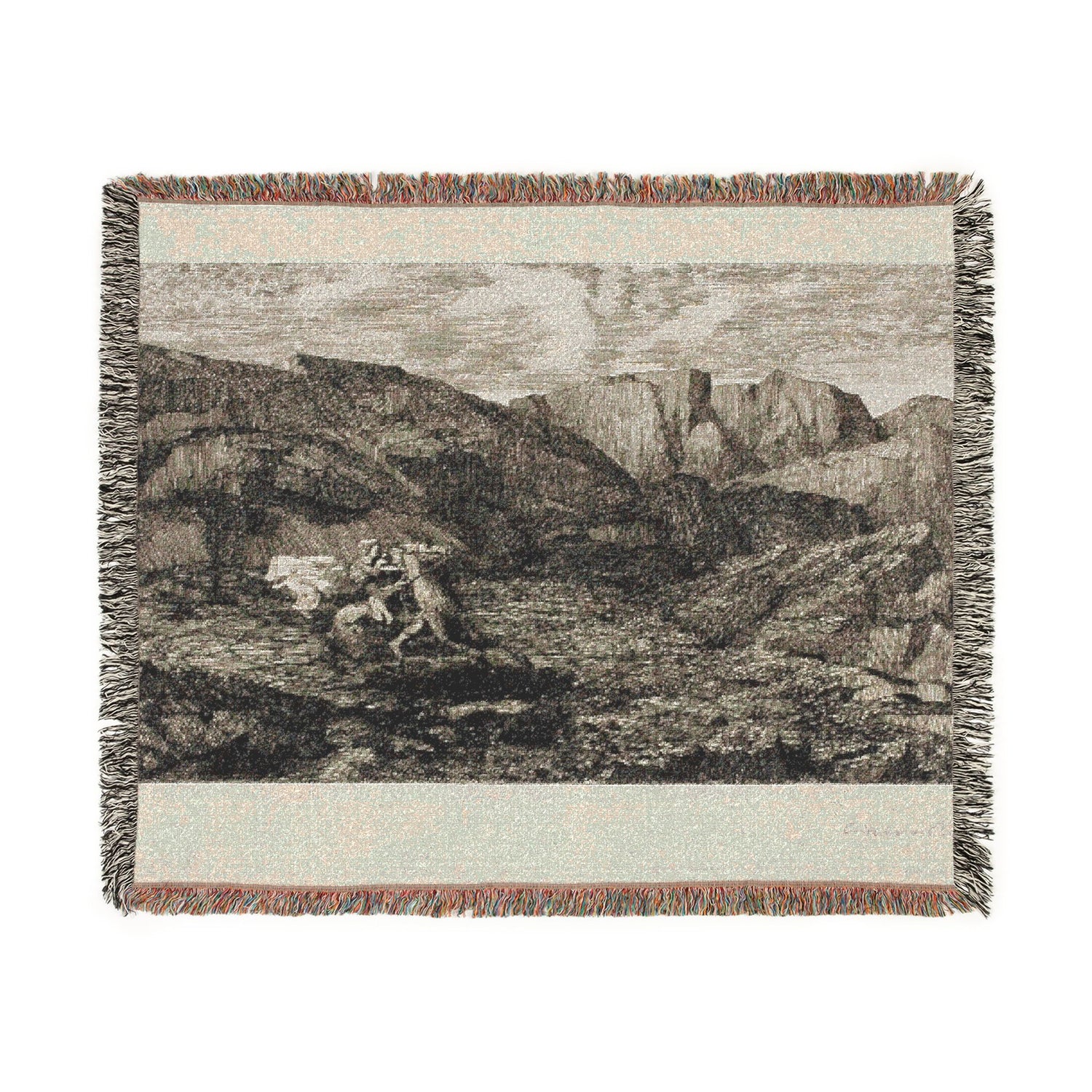 Fear - Odilon Redon Tapestry Blanket