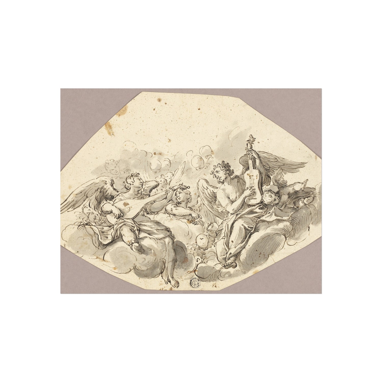 Musician Angels - Giovanni Battista Tiepolo Fine Art Poster