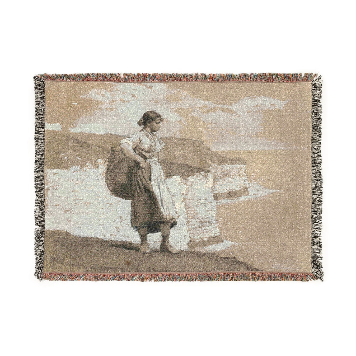 Flamborough Head, England - Winslow Homer Tapestry Blanket