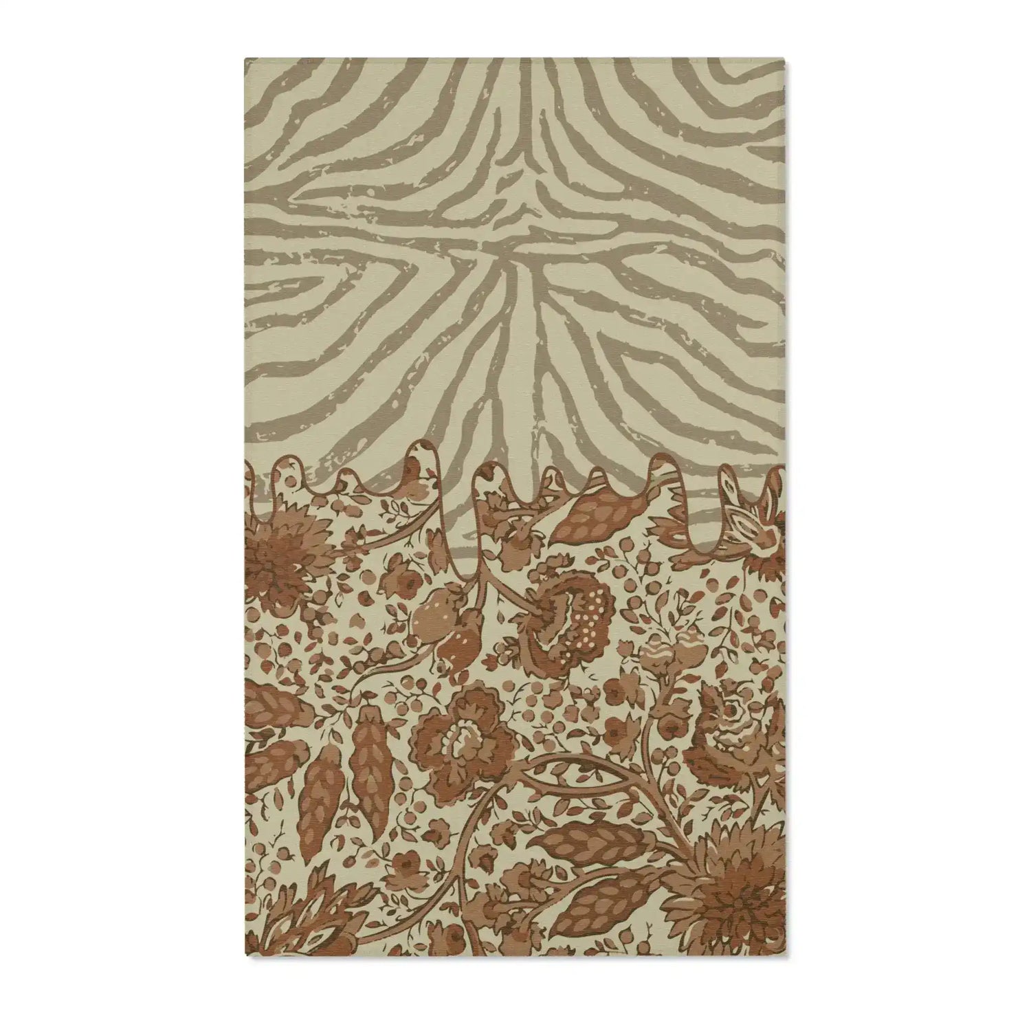 Cocoa Safari Bloom Accent Rug