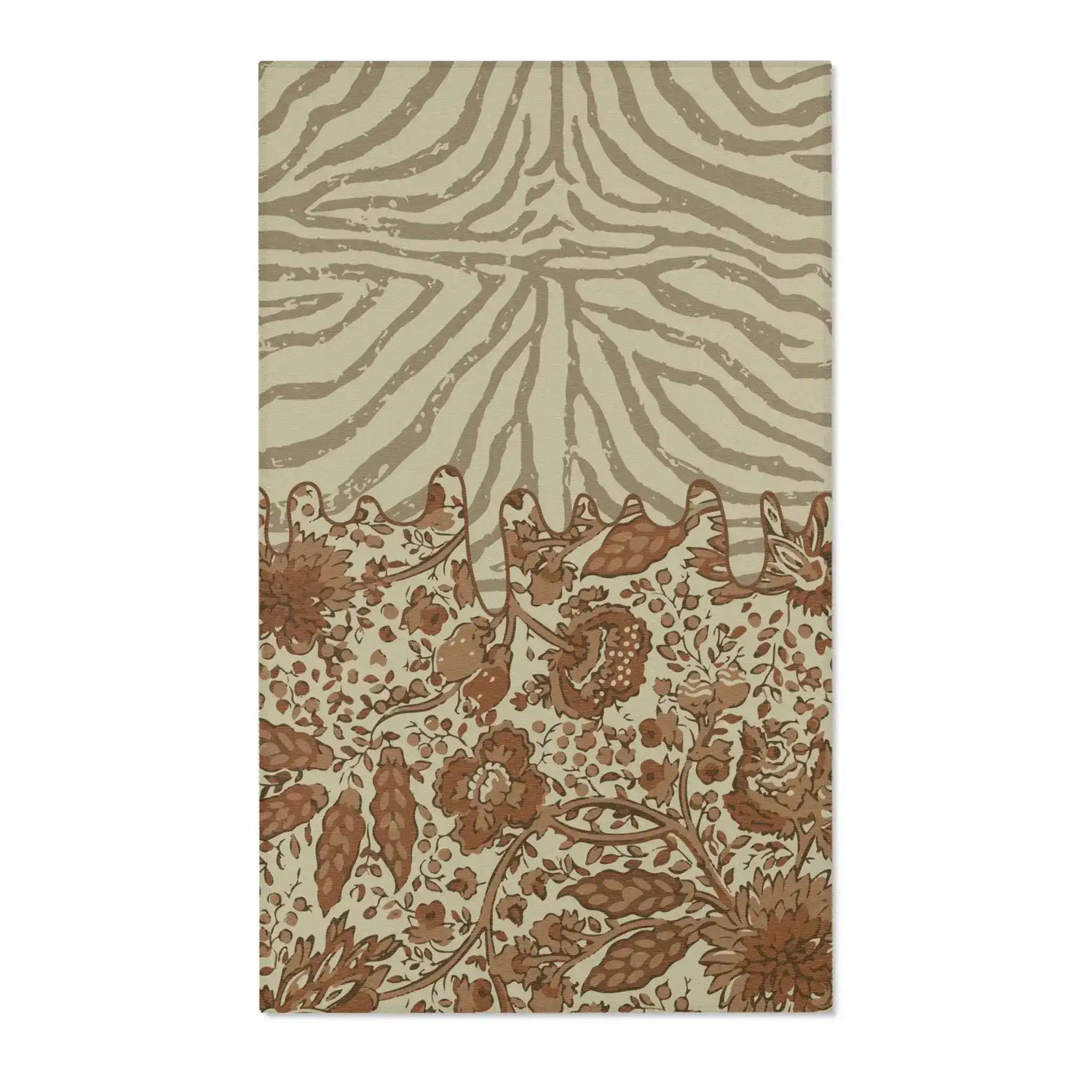 Cocoa Safari Bloom Accent Rug